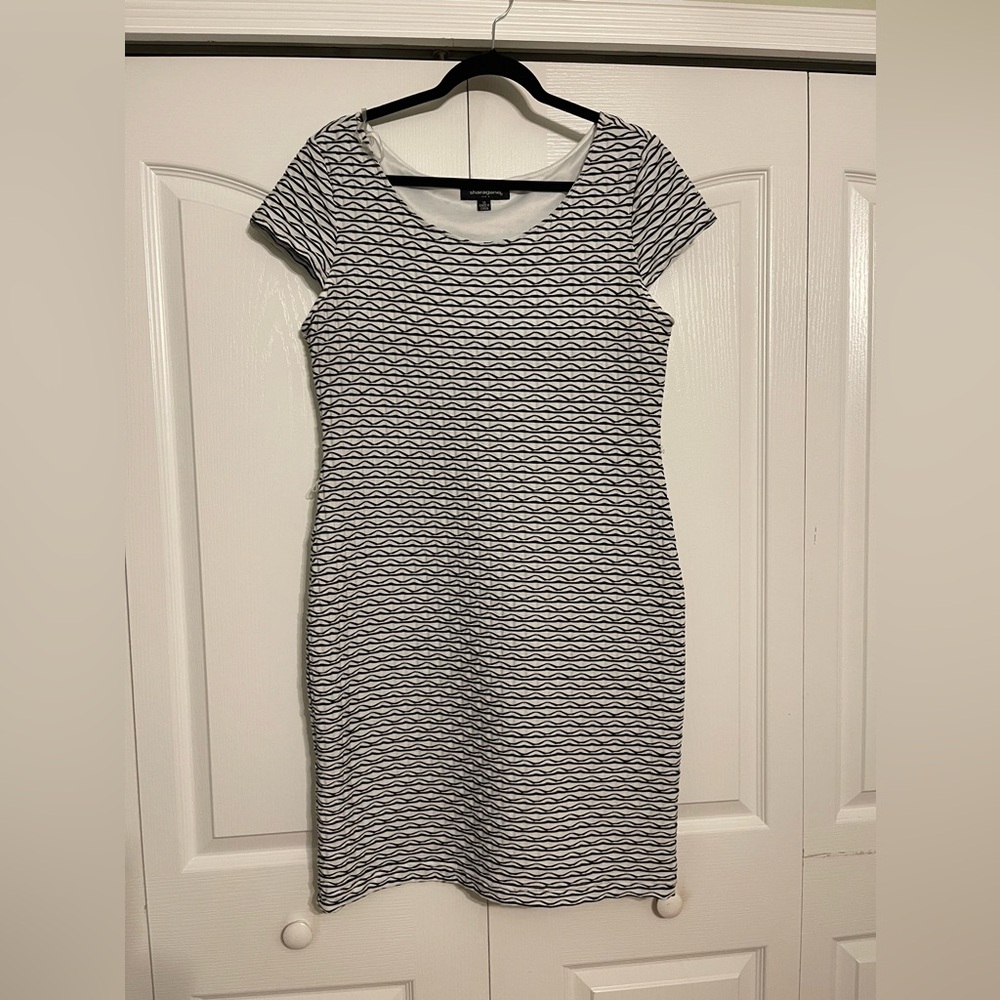 Black and White Patterned Dress